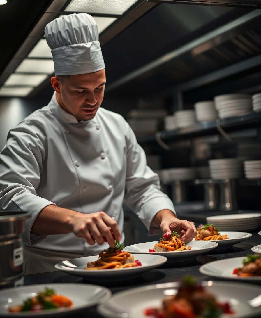 Chef Preparing Food